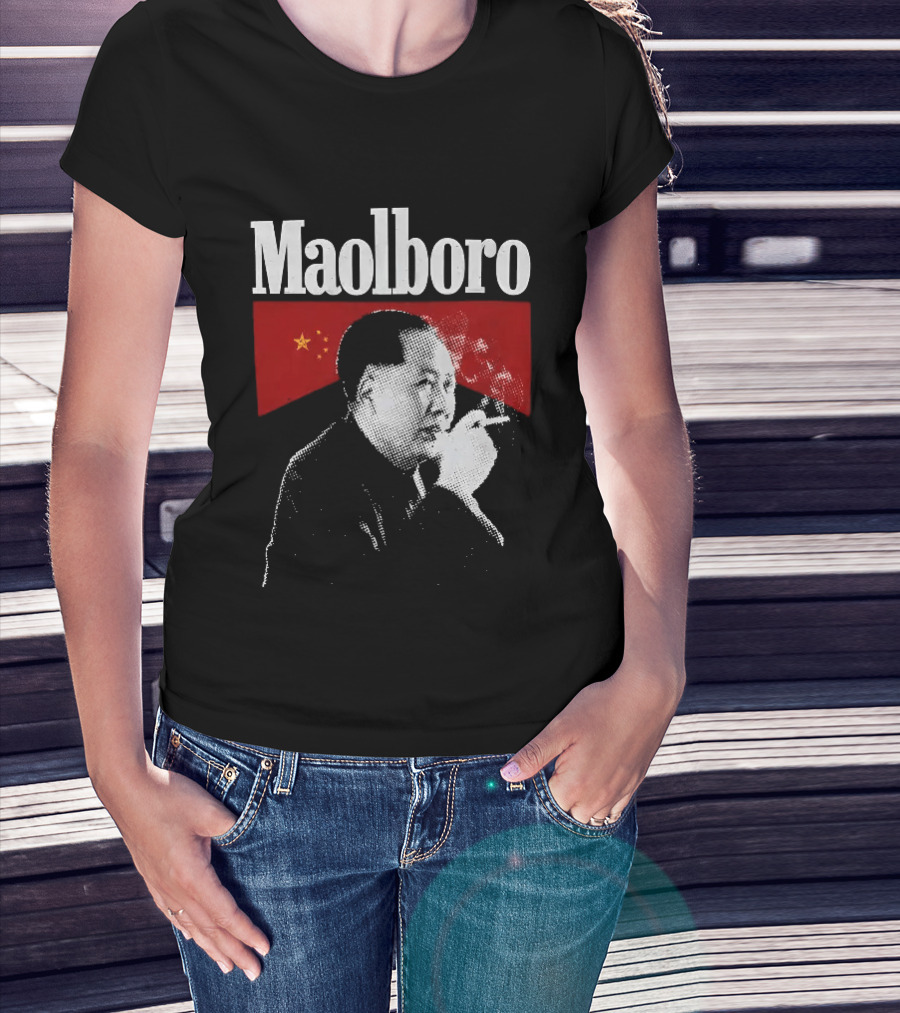Maolboro Smoking Chairman Mao Zedong Communist T-Shirt