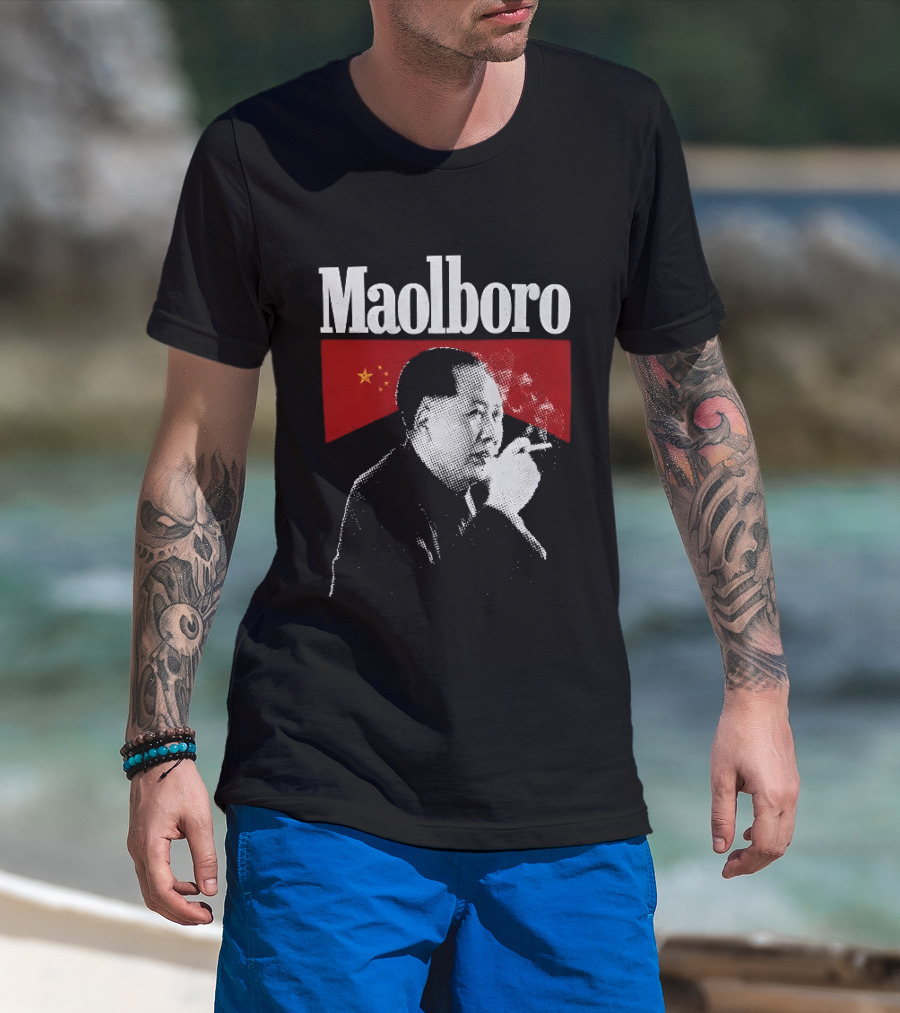 Maolboro Smoking Chairman Mao Zedong Communist T-Shirt