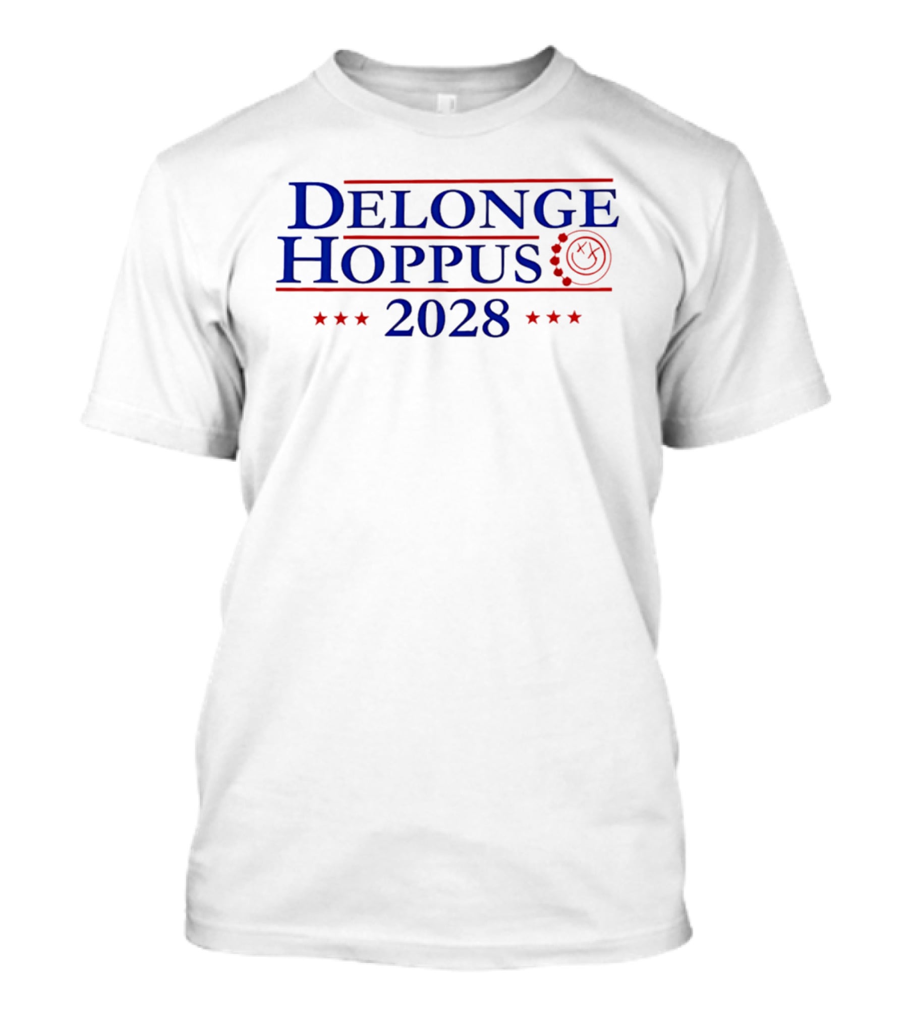 Delonge Hoppus 2028 Blink 182 Stars And Smiley Face T-Shirt