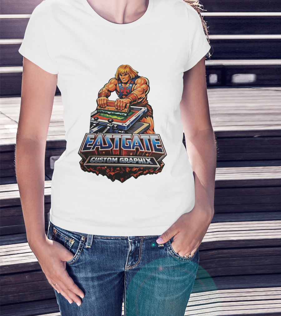 Eastgate Custom Graphix He Man Screen Printing T-Shirt