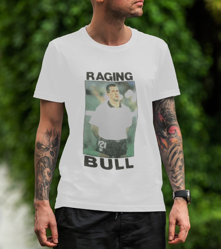 Raging Bull England Football 1989 1990 Player Number 21 T-Shirt