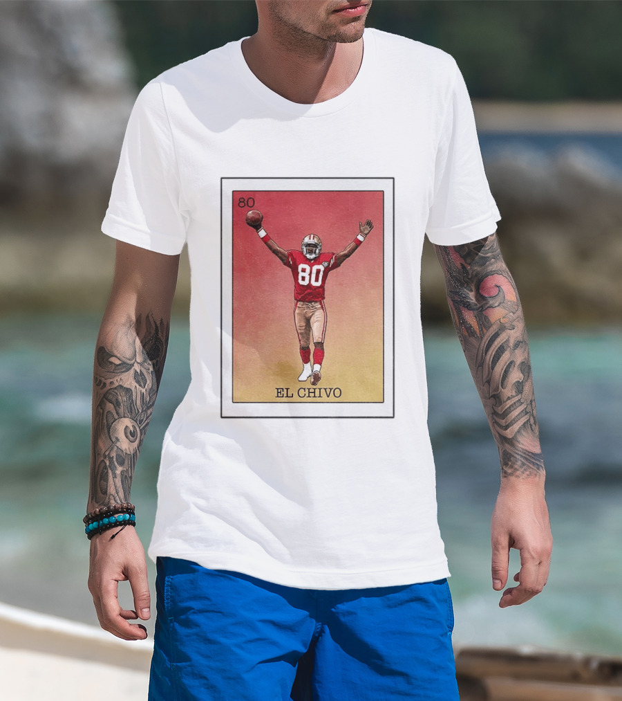 El Chivo 80 San Francisco 49ers Loteria Card T-Shirt