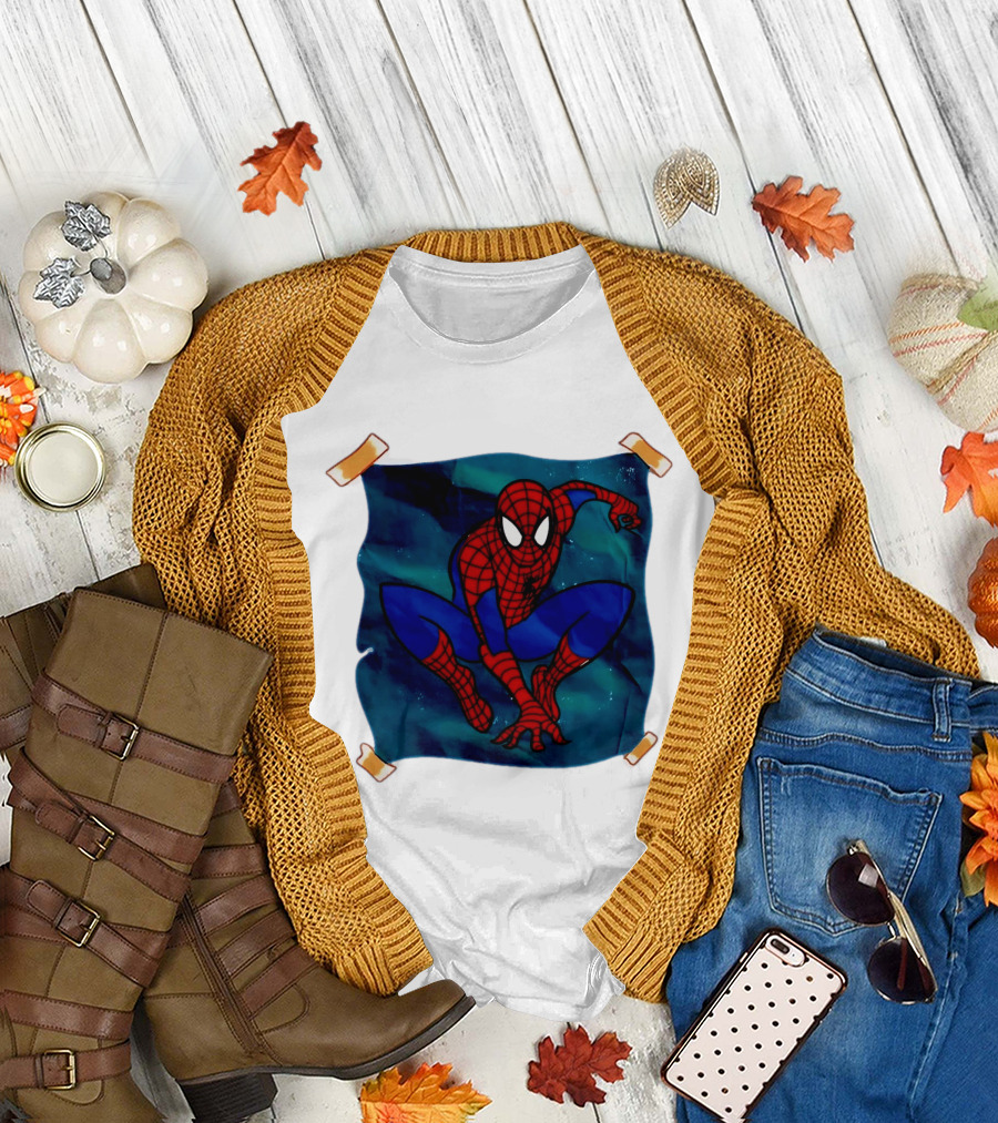 Spider Man Marvel Comics Superhero Iconic Action Pose T-Shirt