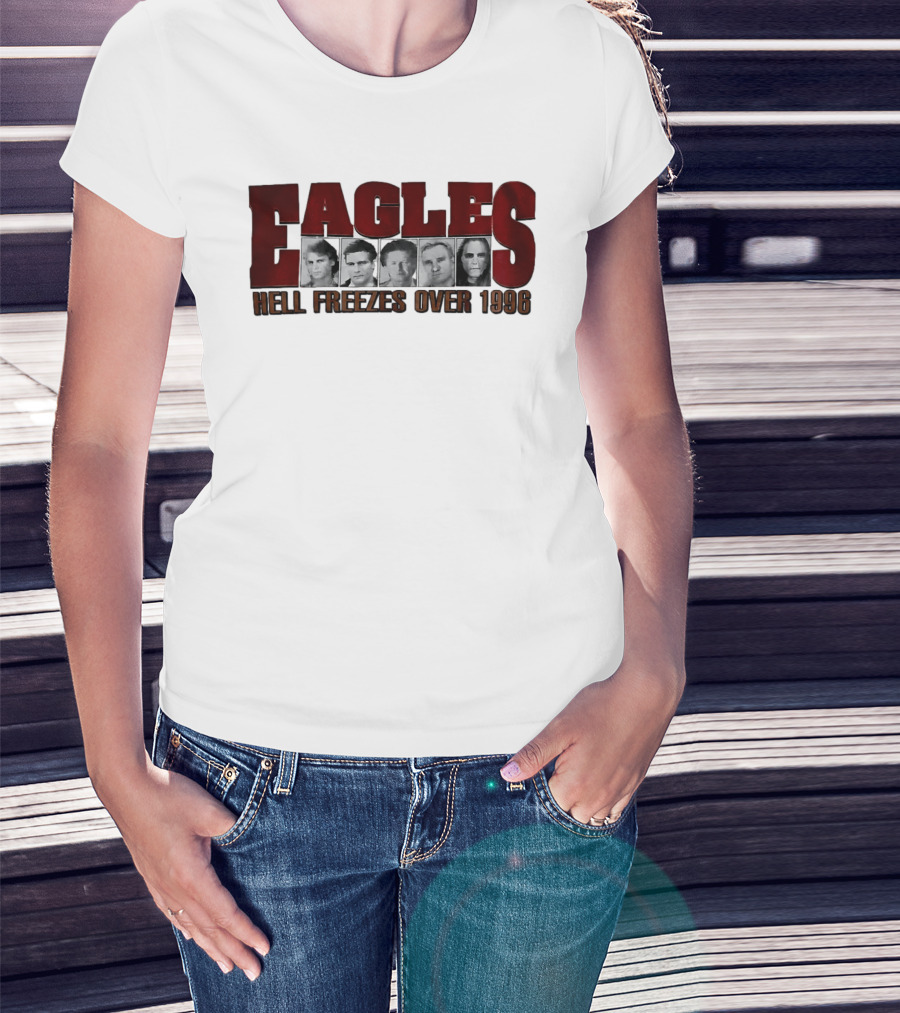 Eagles Hell Freezes Over 1996 Tour Vintage Retro Justin Bieber T-Shirt