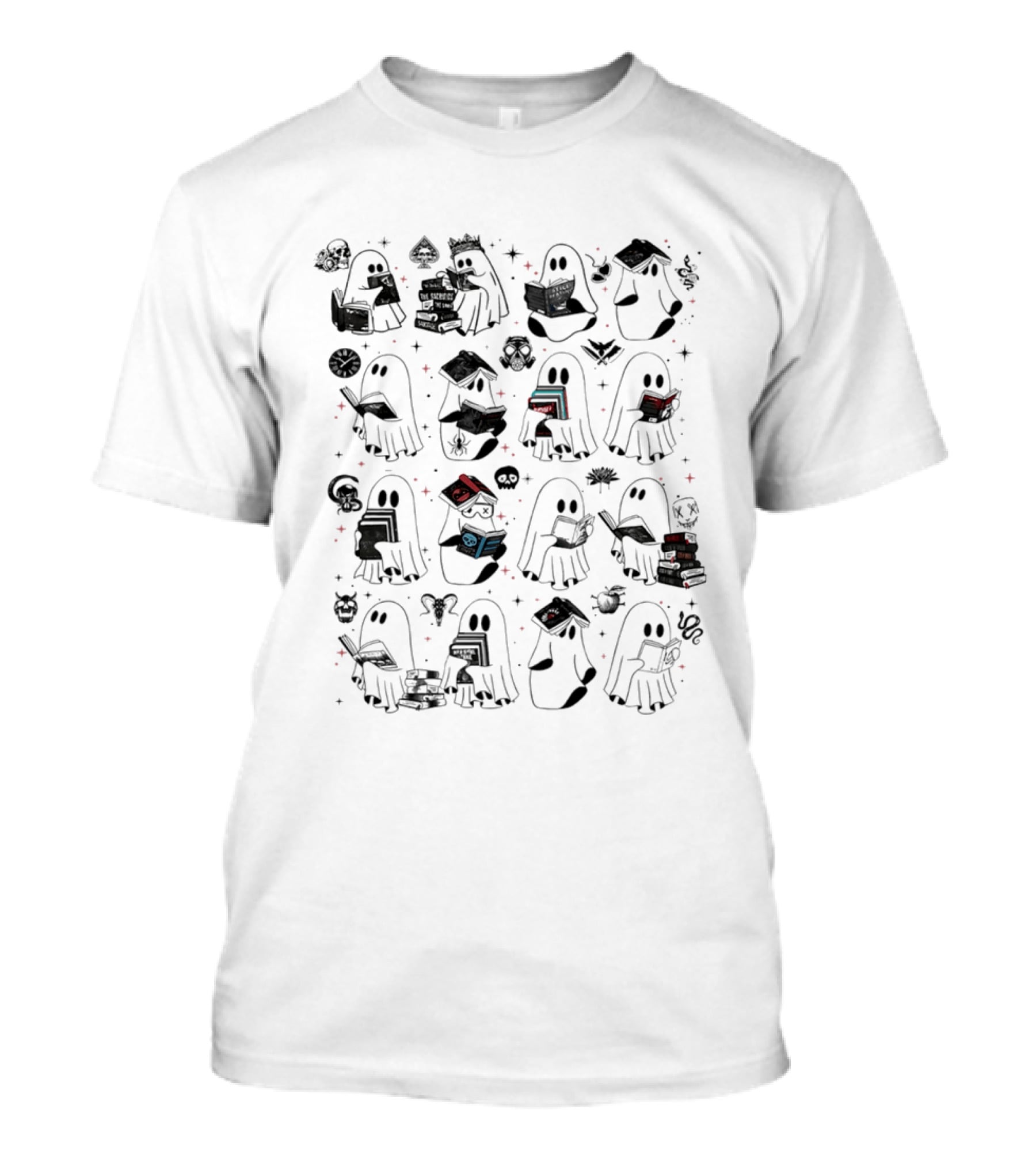 The Sacrifice The Sinner Sabotage Still Beating Lights Out Ghost Reading Books T-Shirt