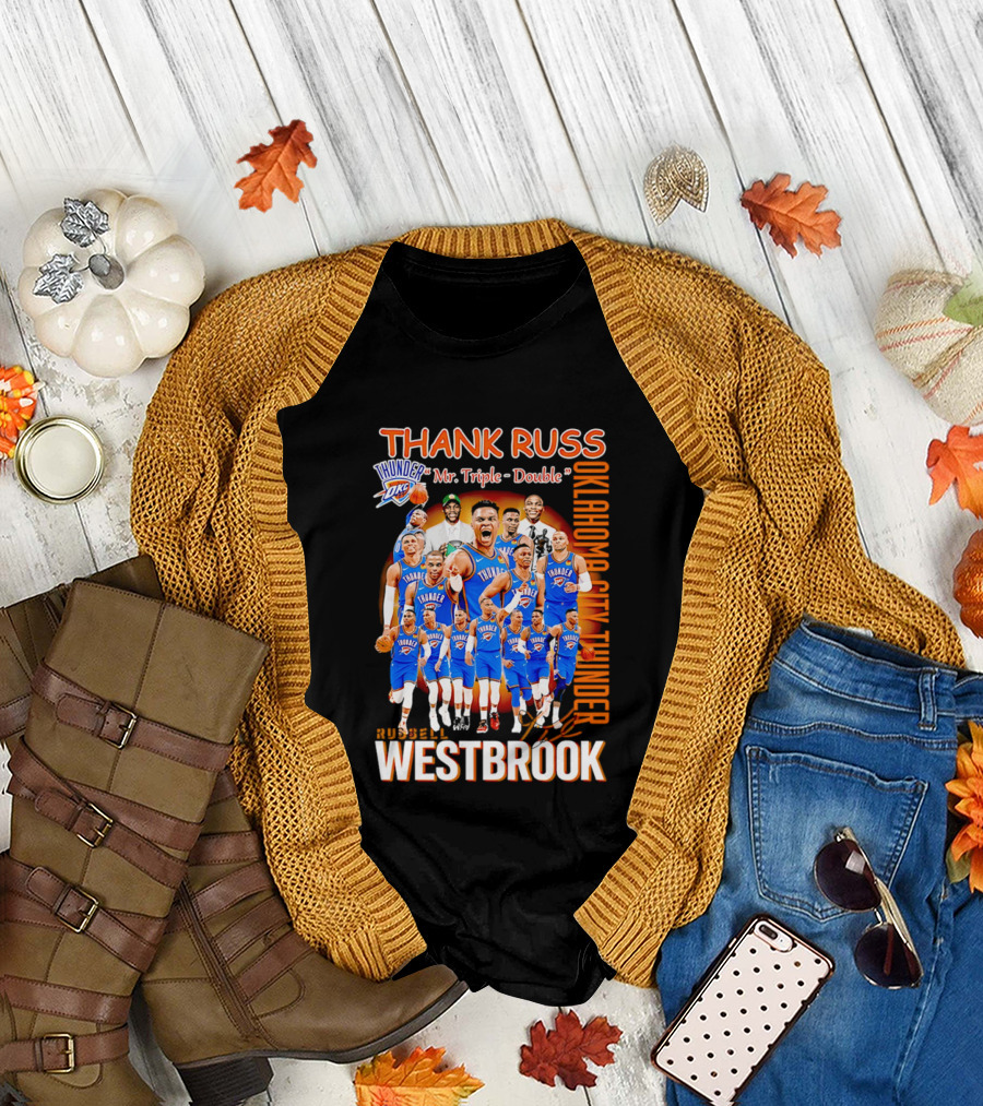 Thank Russ Mr Triple Double Oklahoma City Thunder Russell Westbrook T-Shirt