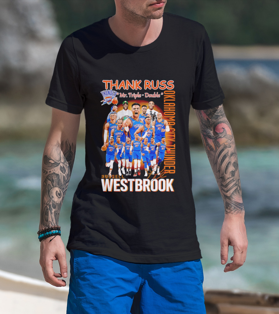 Thank Russ Mr Triple Double Oklahoma City Thunder Russell Westbrook T-Shirt