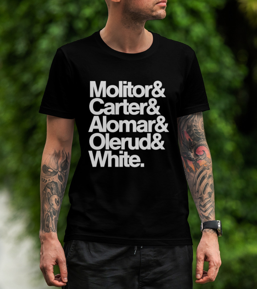 Toronto Blue Jays Molitor Carter Alomar Olerud White Team Legends T-Shirt