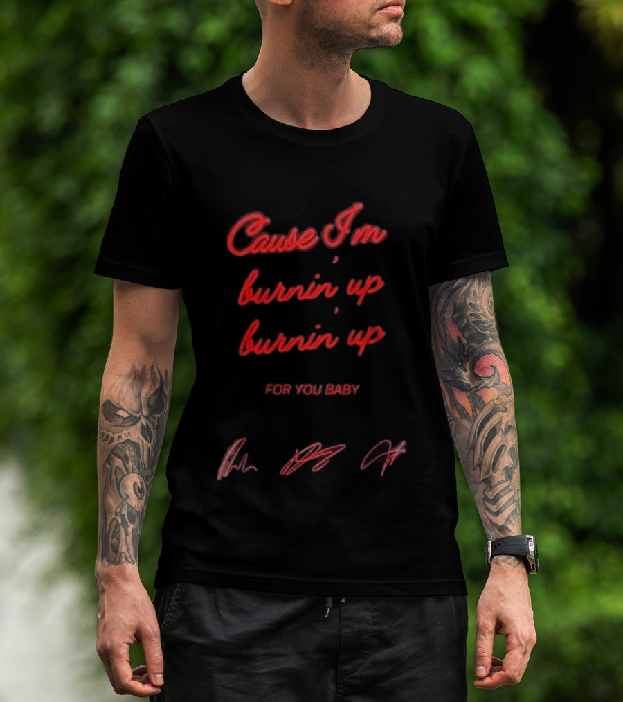 Jonas Brothers Cause I'm Burnin' Up For You Baby Tour 2026 T-Shirt