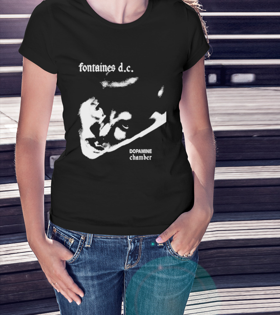 Fontaines D.C. Dopamine Chamber Black And White T-Shirt