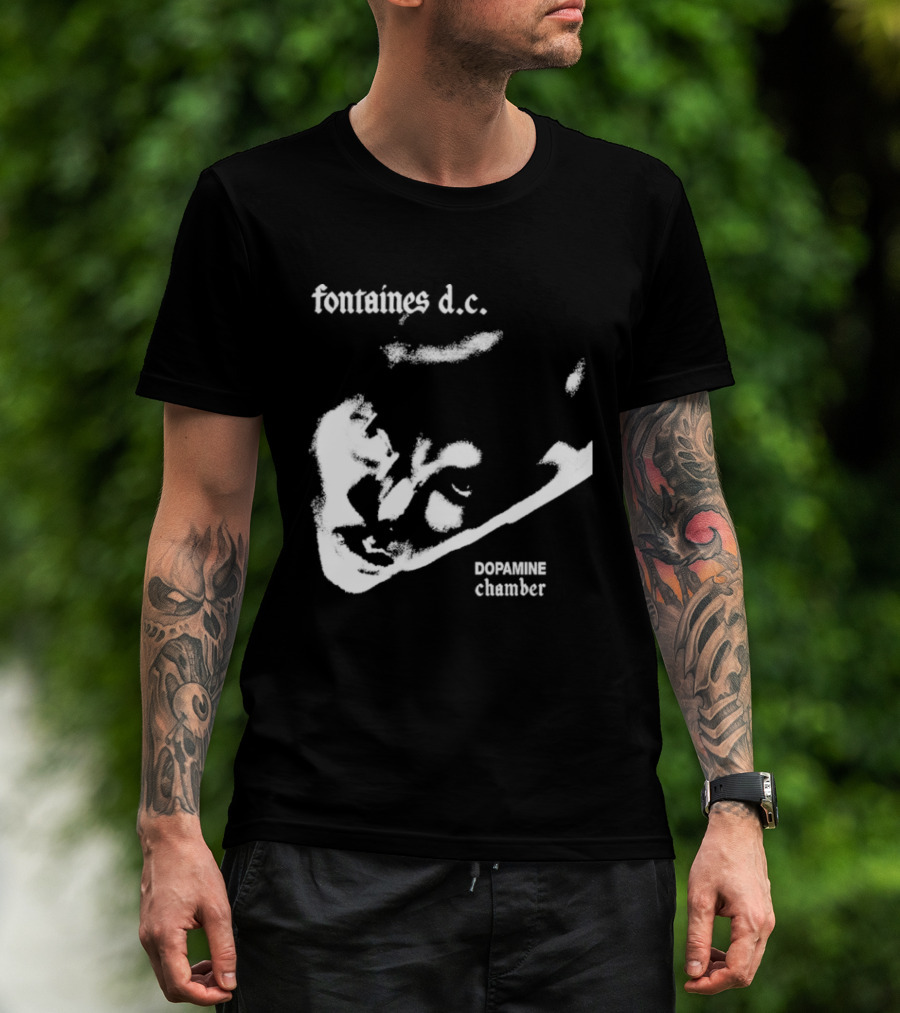 Fontaines D.C. Dopamine Chamber Black And White T-Shirt