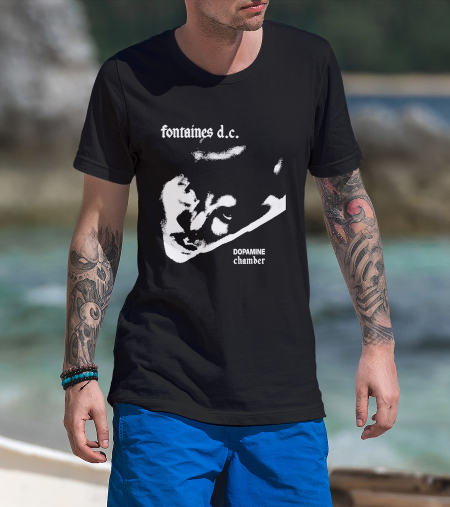 Fontaines D.C. Dopamine Chamber Black And White T-Shirt