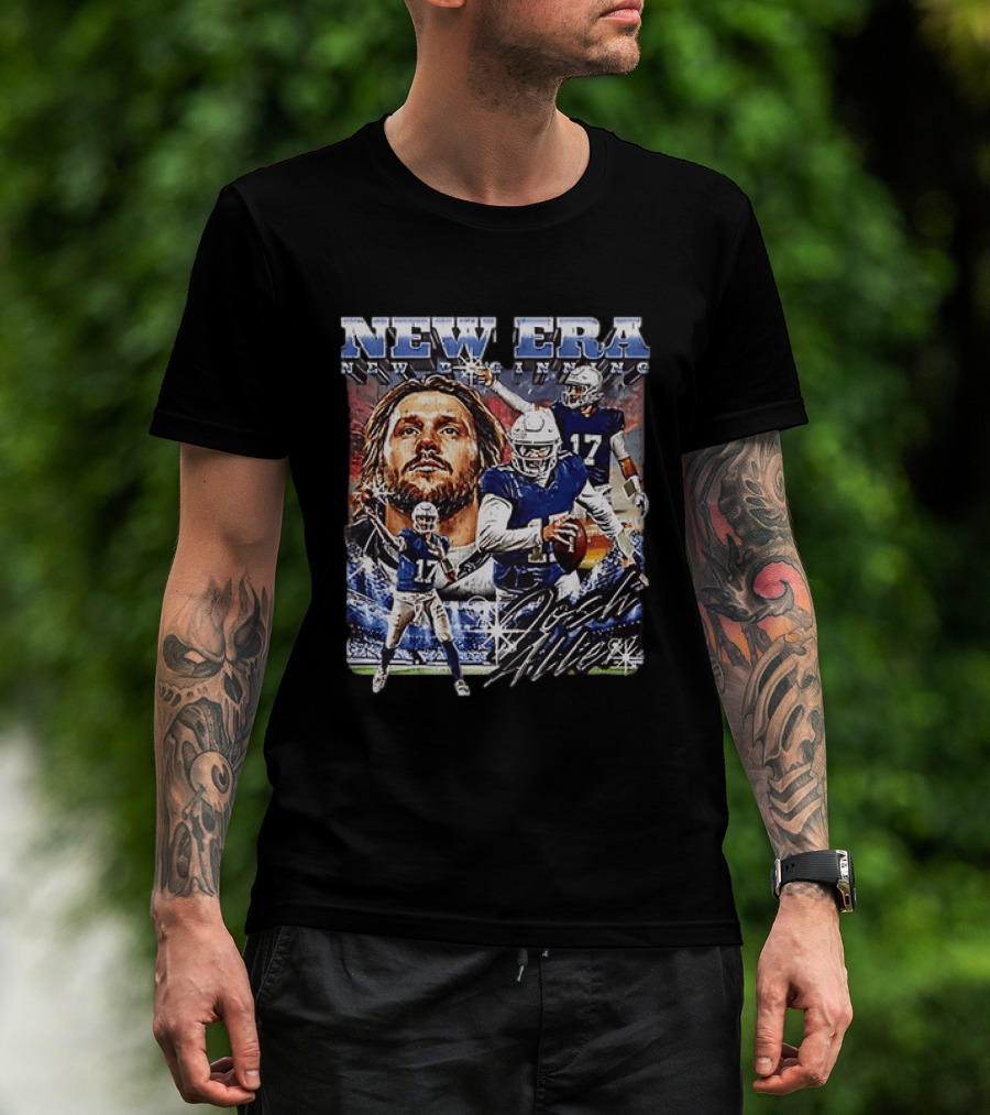 Josh Allen New Era New Beginning Buffalo Bills 17 T-Shirt