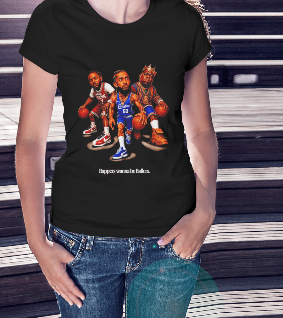 Kendrick Lamar Nipsey Hussle The Notorious BIG Rappers Wanna Be Ballers Crenshaw DAMN T-Shirt