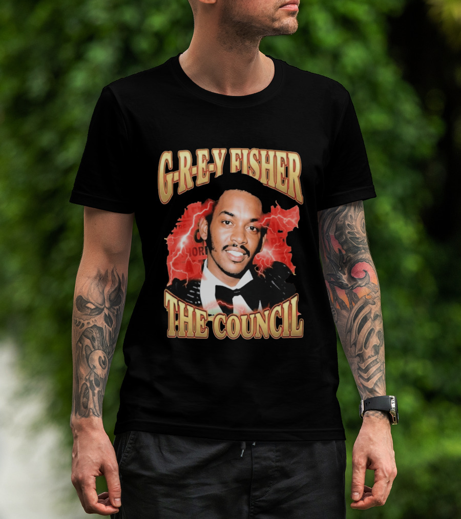 G REY Fisher The Council T-Shirt