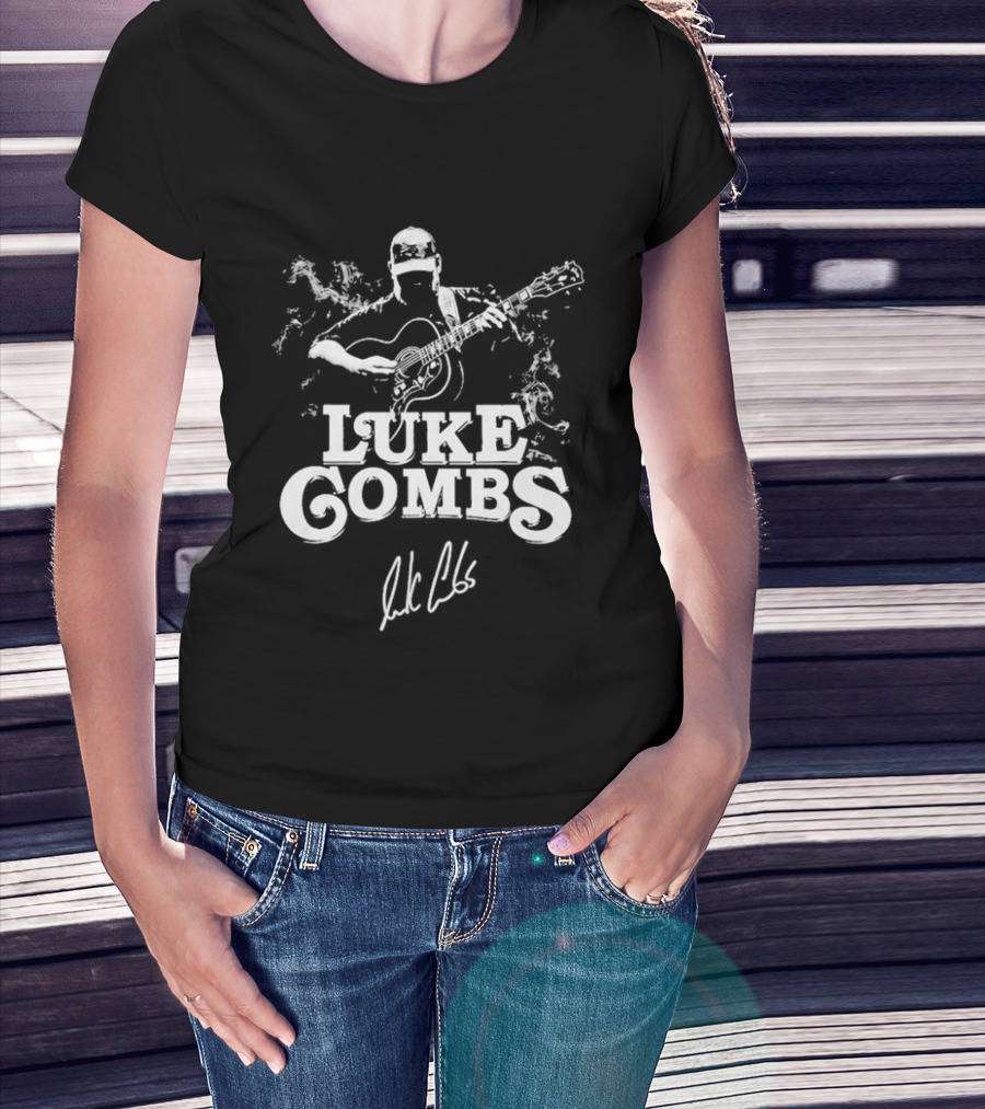 Luke Combs Acoustic Country Music Signature T-Shirt