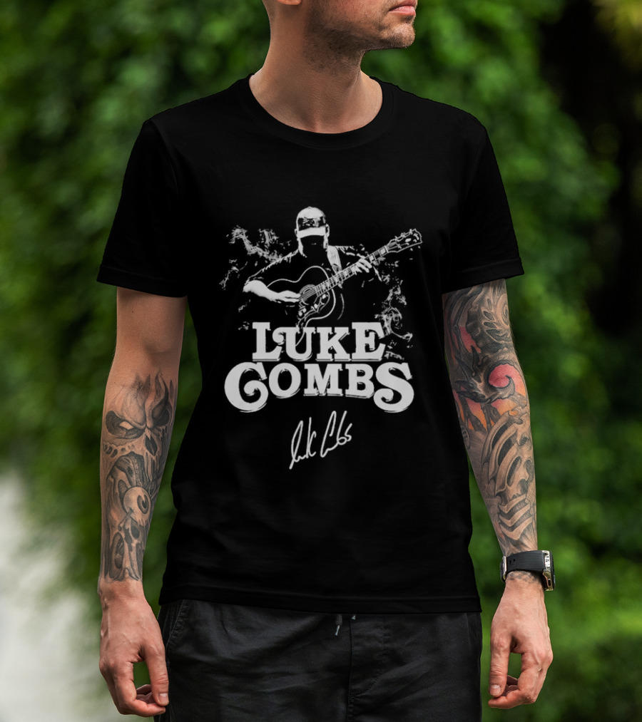 Luke Combs Acoustic Country Music Signature T-Shirt