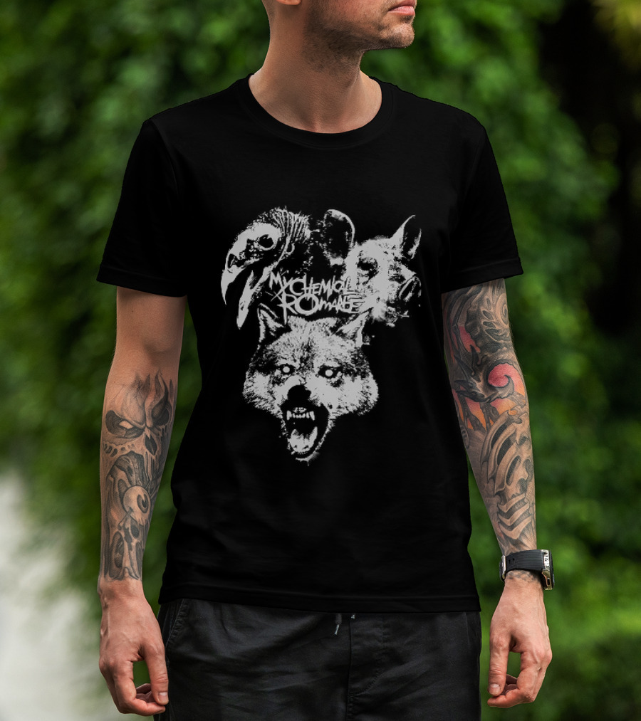 MCR Washington 2026 Tour Mask Animal Faces T-Shirt