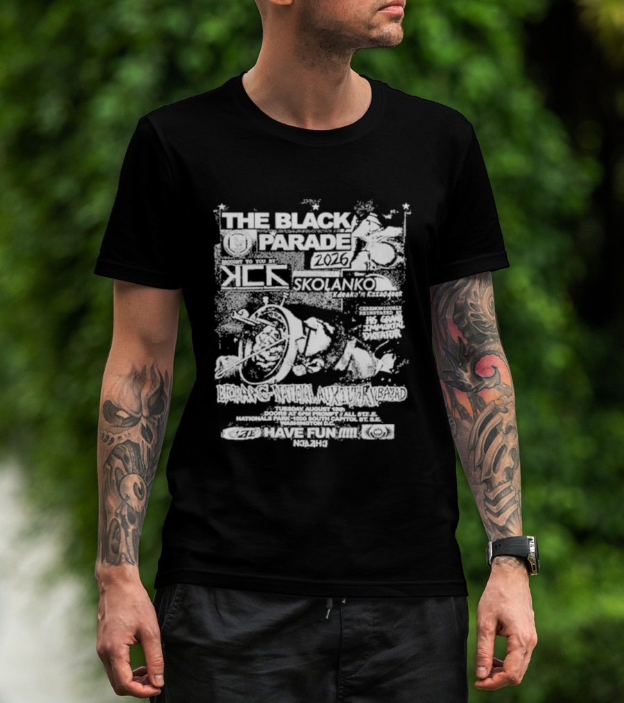 The Black Parade Washington DC August 18 2026 Concert Tour MCR T-Shirt