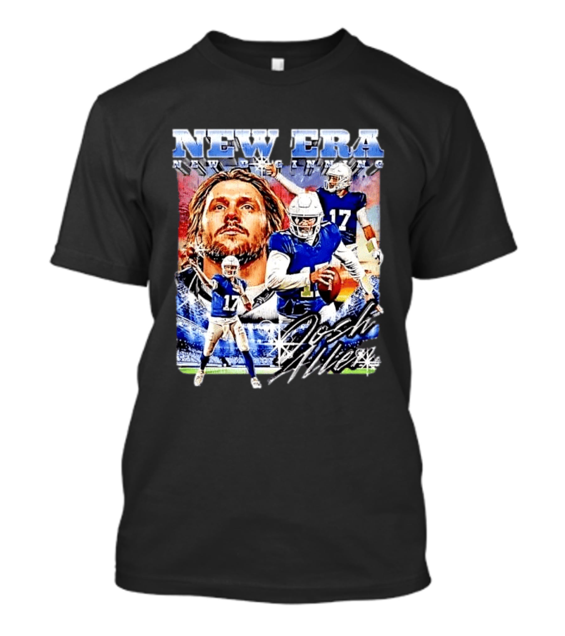 New Era Josh Allen Football Quarterback Action Number 17 Montage T-Shirt