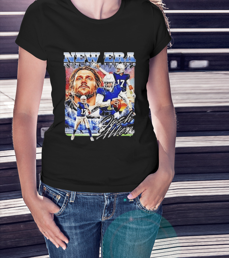 New Era Josh Allen Football Quarterback Action Number 17 Montage T-Shirt