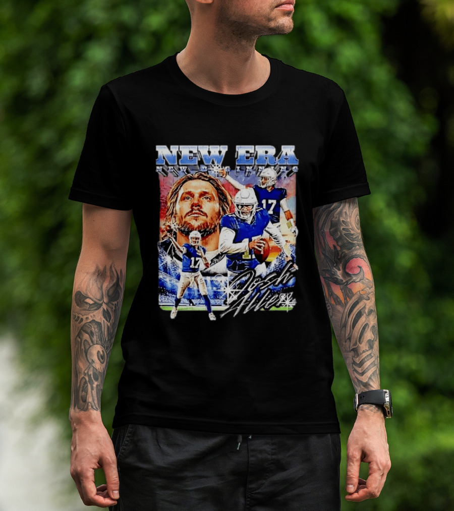 New Era Josh Allen Football Quarterback Action Number 17 Montage T-Shirt