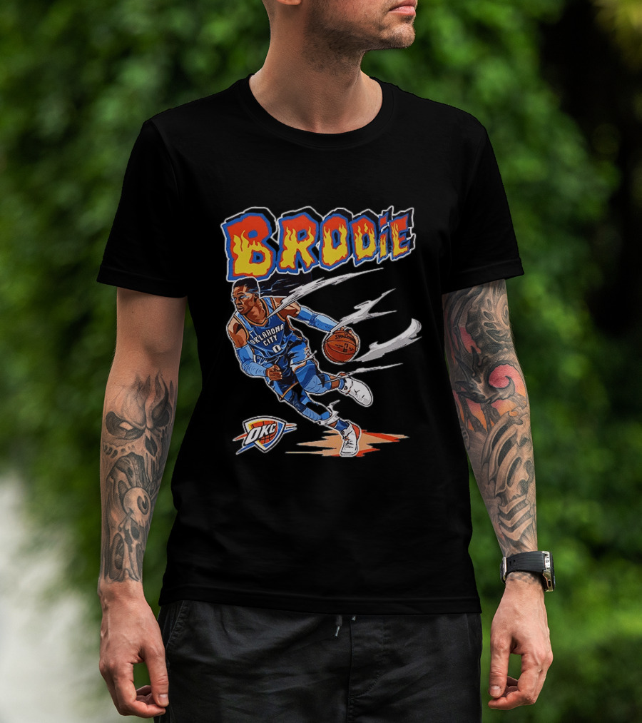 Brodie Russell Westbrook Oklahoma City Thunder OKC NBA Basketball T-Shirt