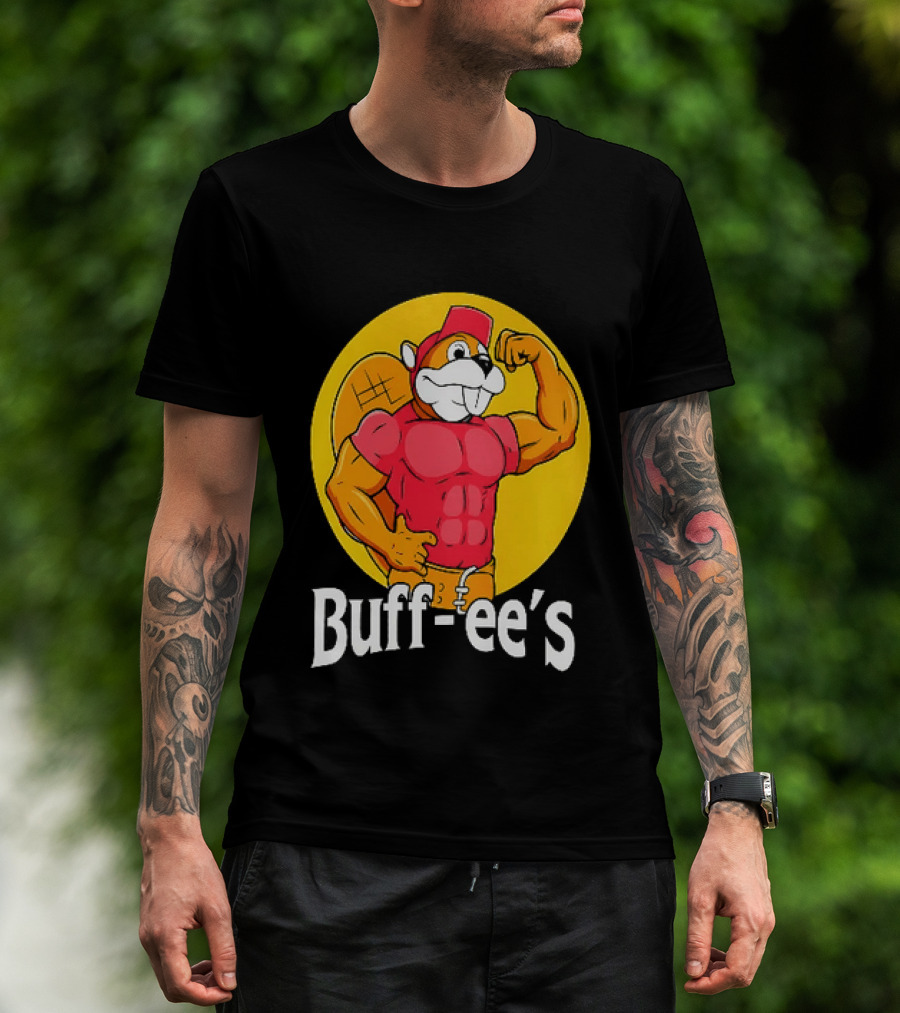 Buff Ee's Muscle Buc Ee's Beaver Fitness T-Shirt