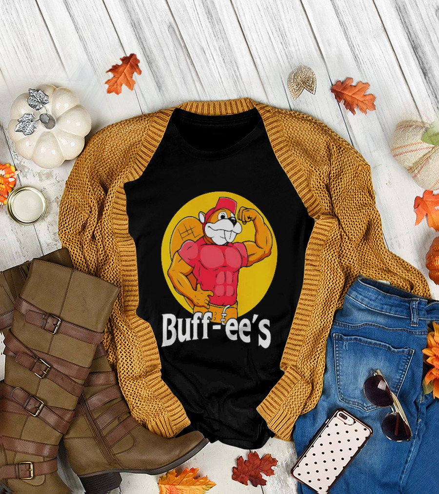 Buff Ee's Muscle Buc Ee's Beaver Fitness T-Shirt