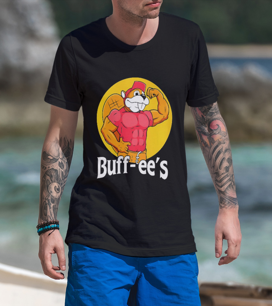 Buff Ee's Muscle Buc Ee's Beaver Fitness T-Shirt