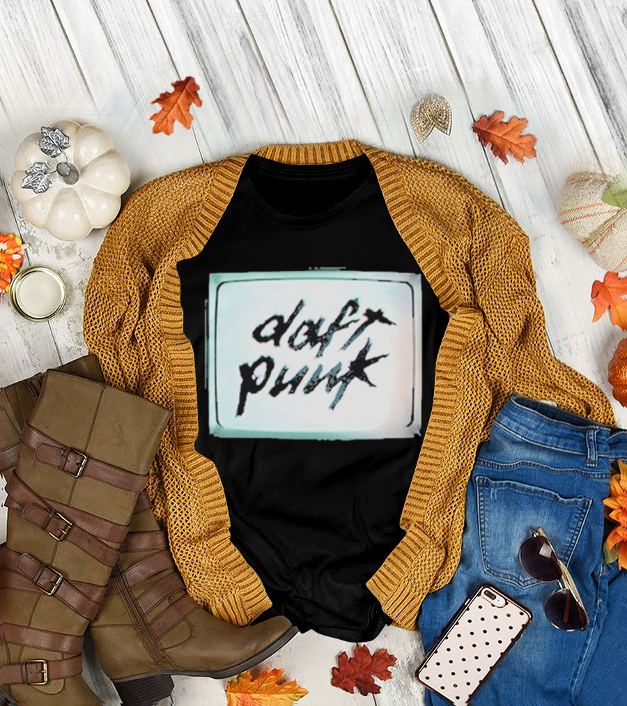 Daft Punk Human After All Vintage Television T-Shirt