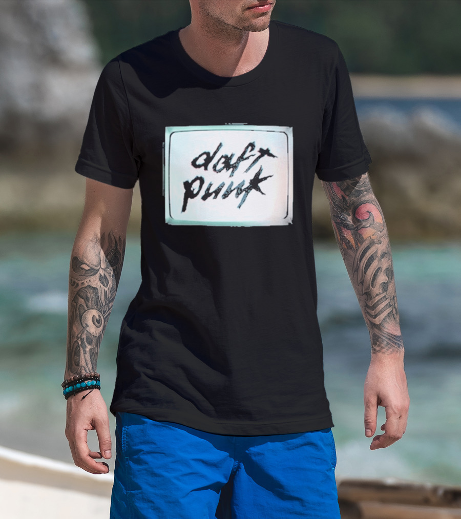 Daft Punk Human After All Vintage Television T-Shirt