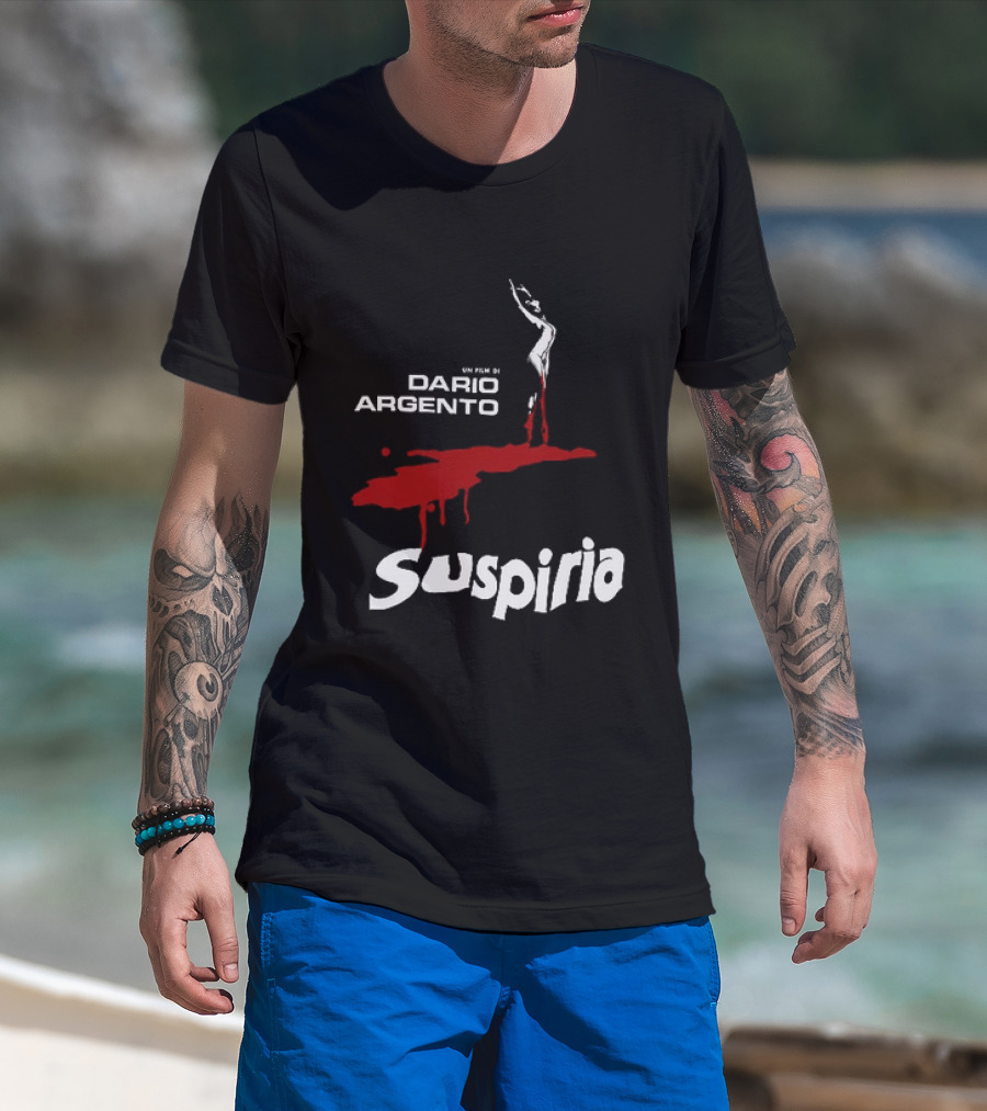 Dario Argento Suspiria Horror Classic Red Drip T-Shirt