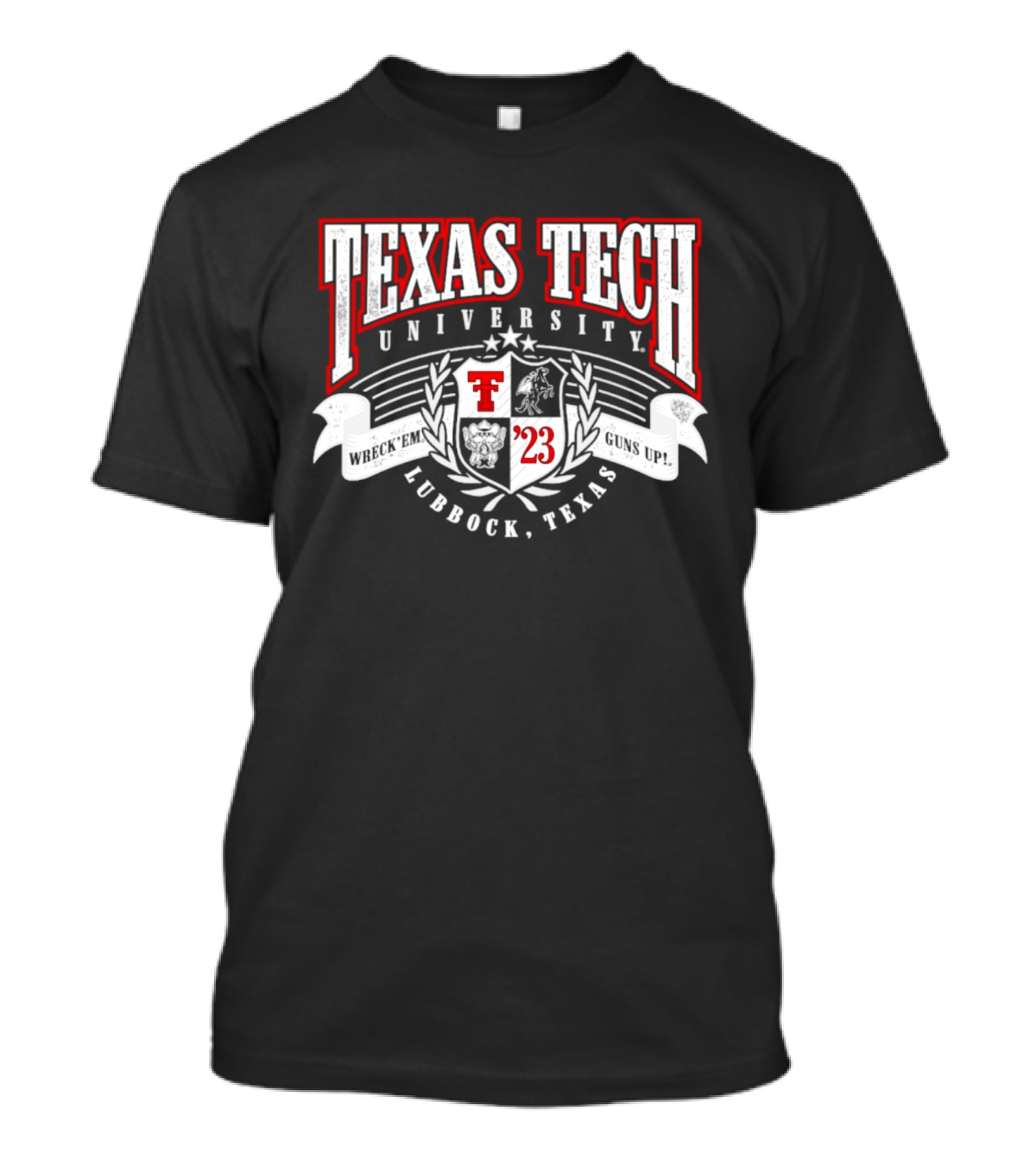 Texas Tech University Red Raiders Crest Lubbock Texas '23 T-Shirt