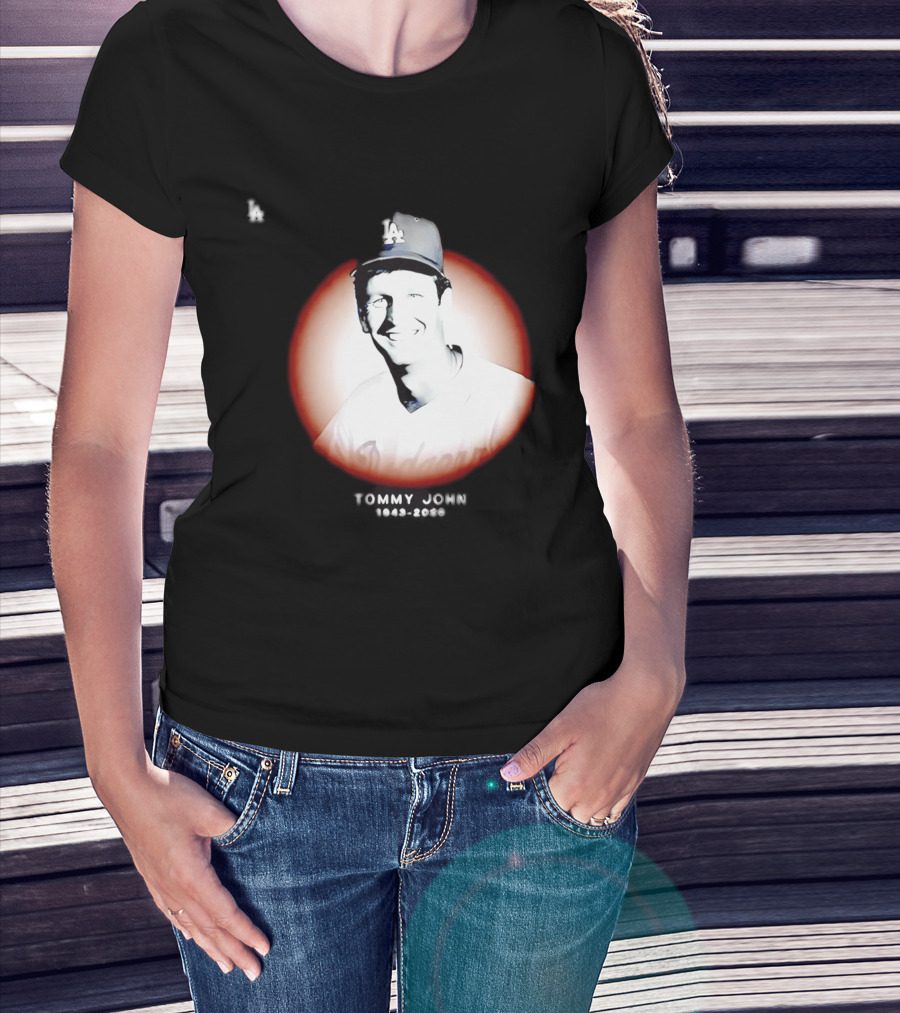 Tommy John 1943 2026 Memorial Baseball LA Dodgers T-Shirt
