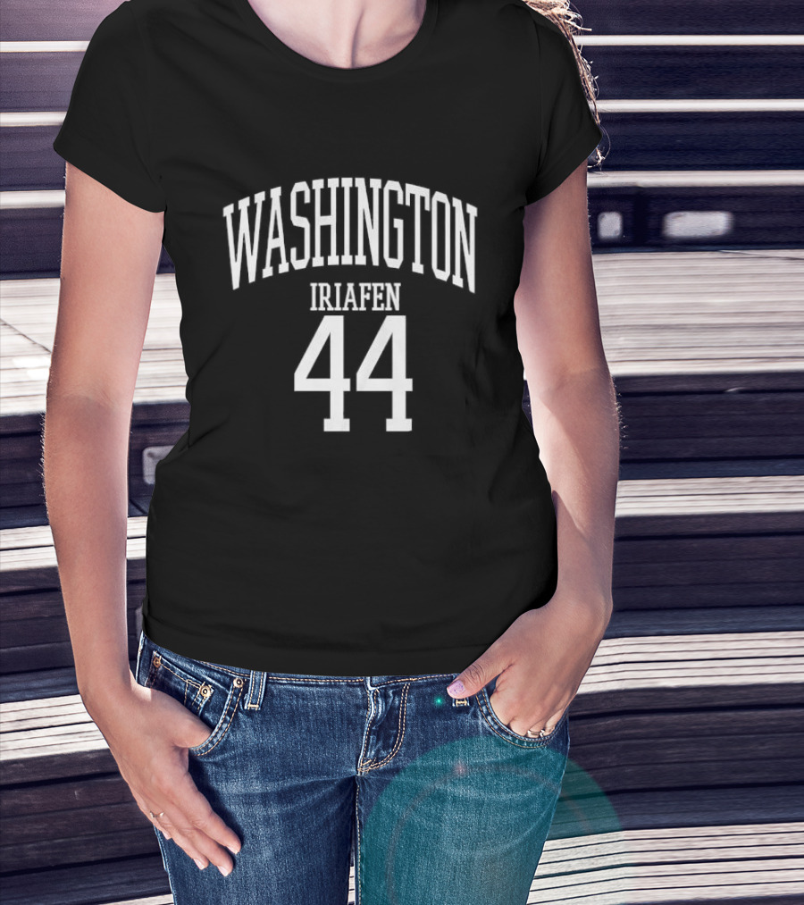 Washington Iriafen 44 White Arched Nameplate Jersey T-Shirt