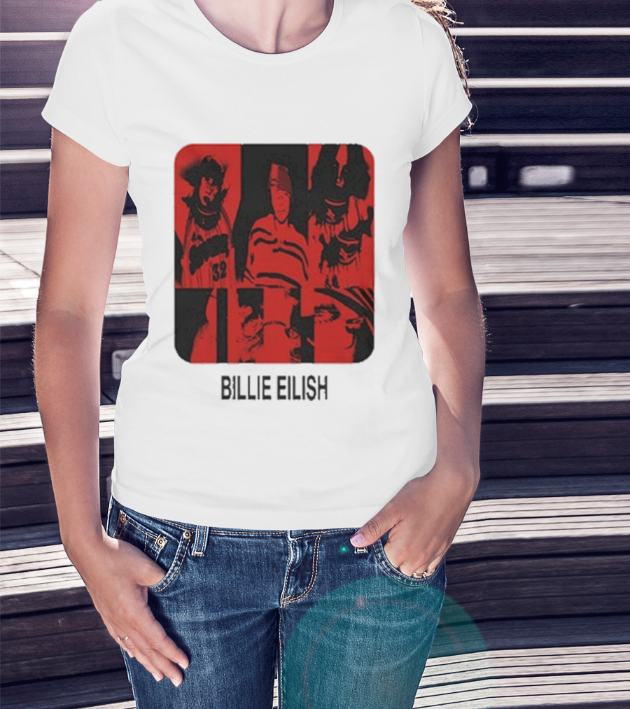 Billie Eilish Thermal Be Collage Photo T-Shirt