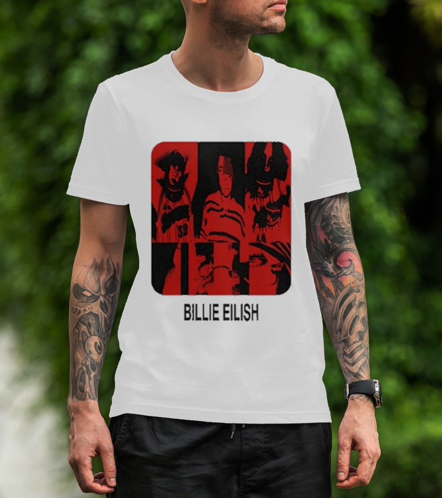 Billie Eilish Thermal Be Collage Photo T-Shirt