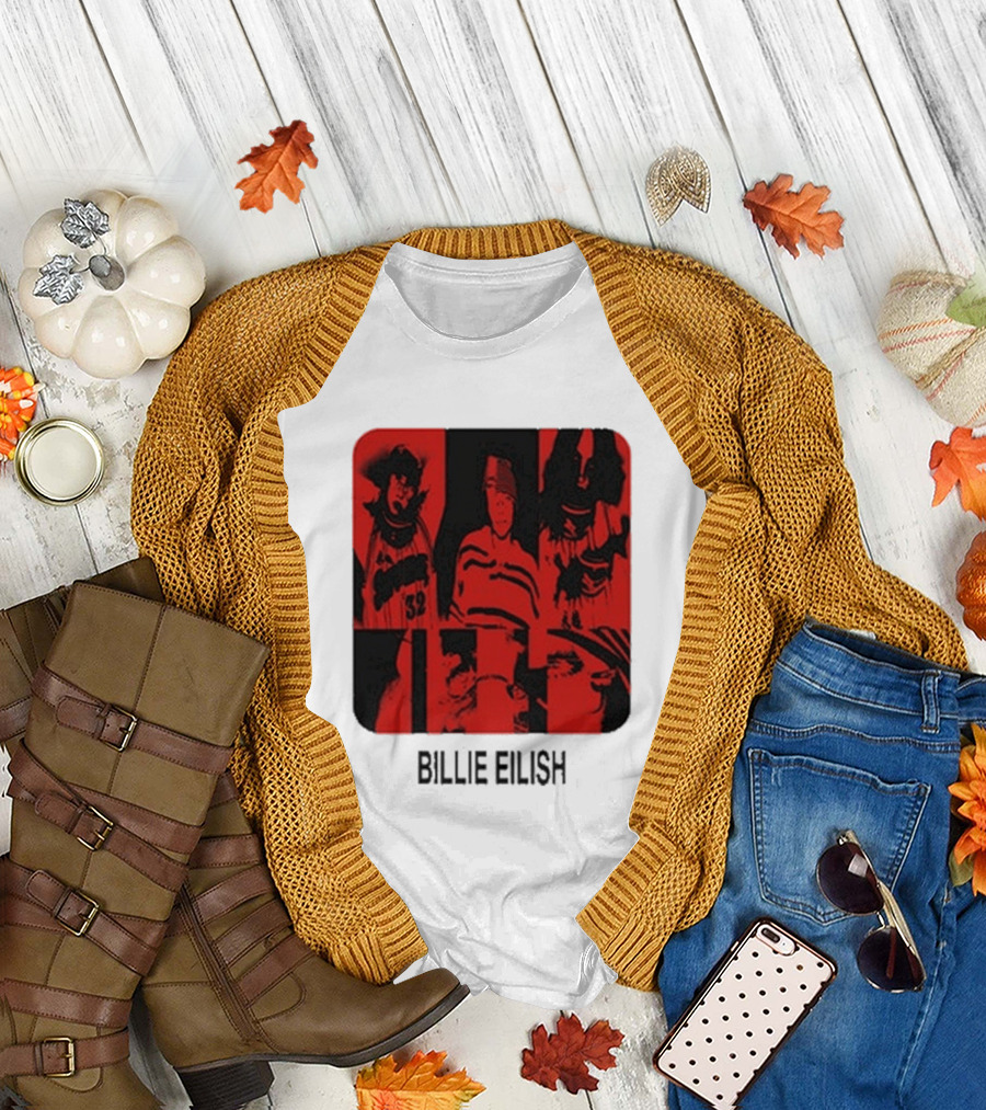 Billie Eilish Thermal Be Collage Photo T-Shirt