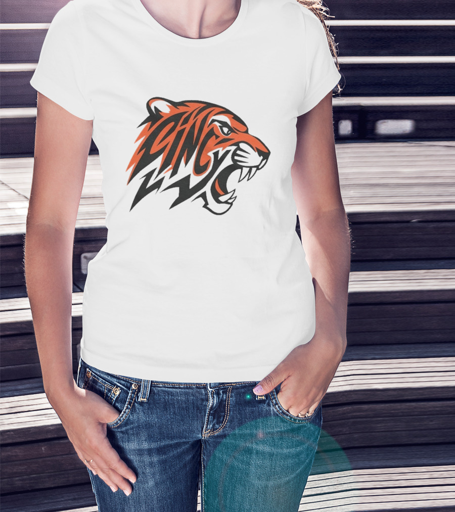 Cincy Tiger Stripes Roaring Bengal T-Shirt