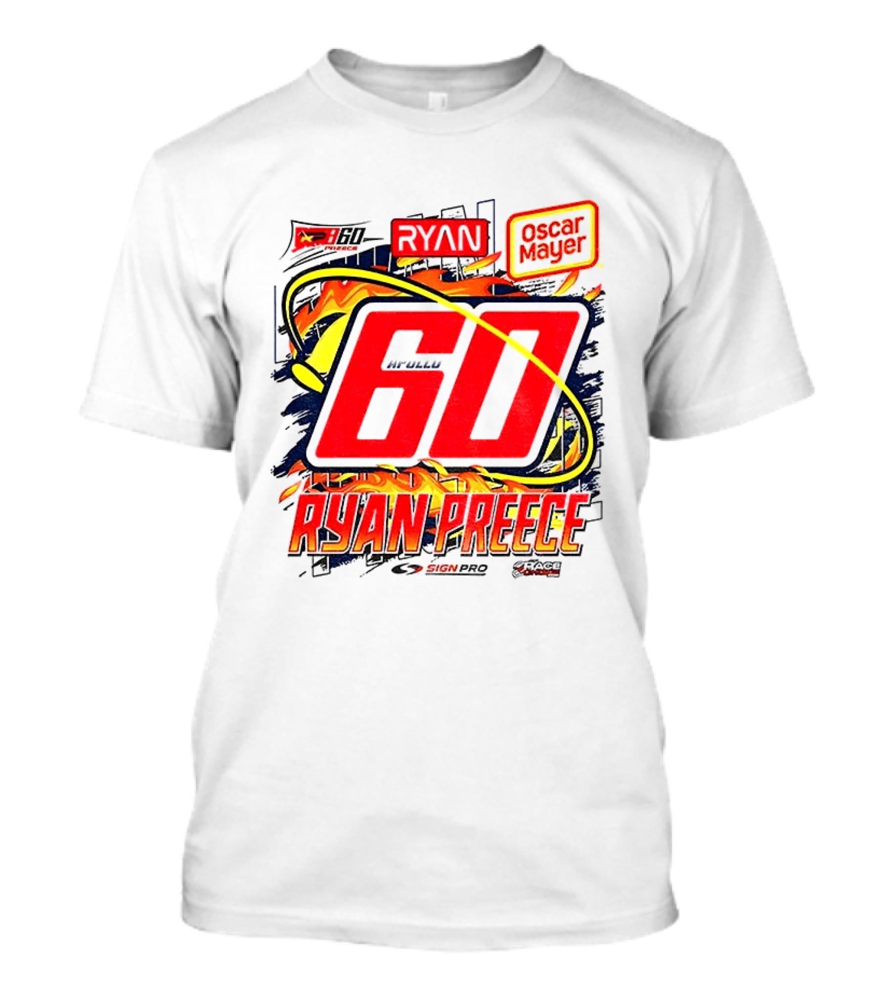 Ryan Preece NASCAR 60 Oscar Mayer Racing Sport McWills T-Shirt
