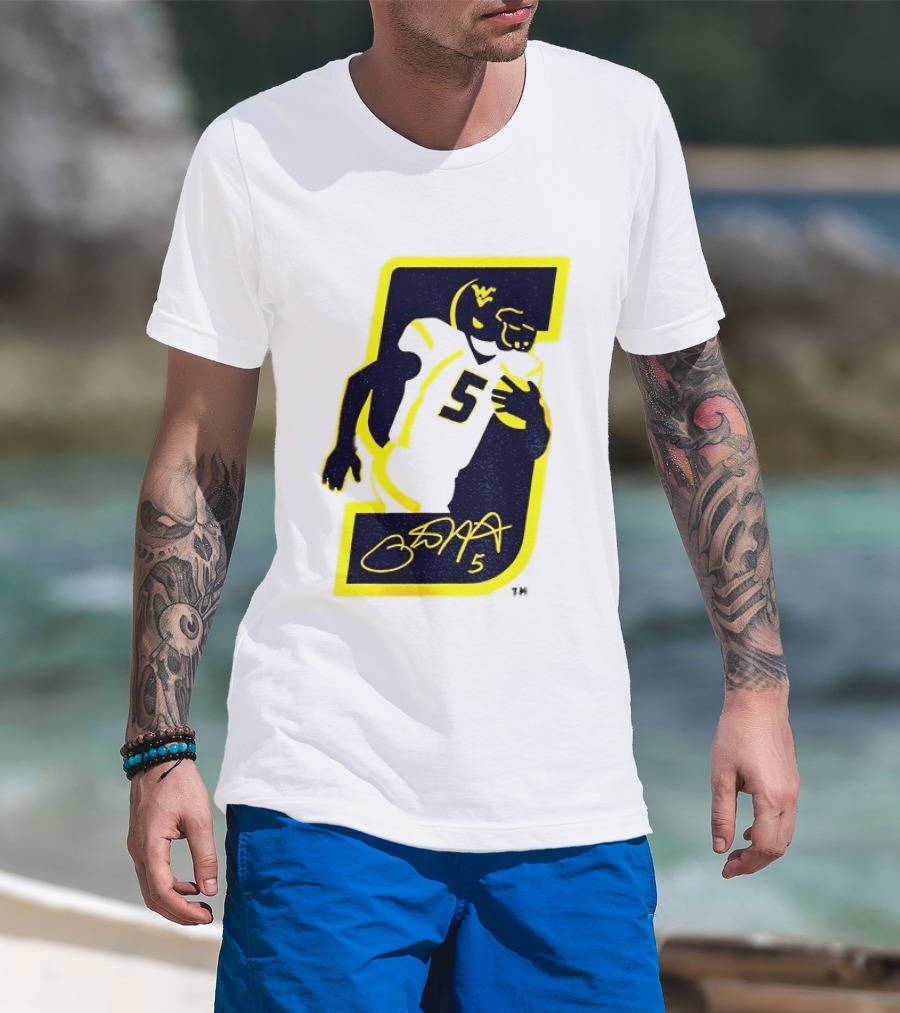 Thank You Pat White 5 West Virginia Mountaineers Retirement 84 T-Shirt