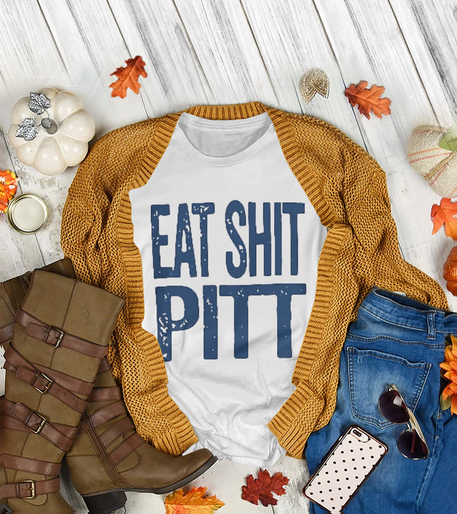 WVU Eat Shit Pitt Football Rivalry Fan T-Shirt
