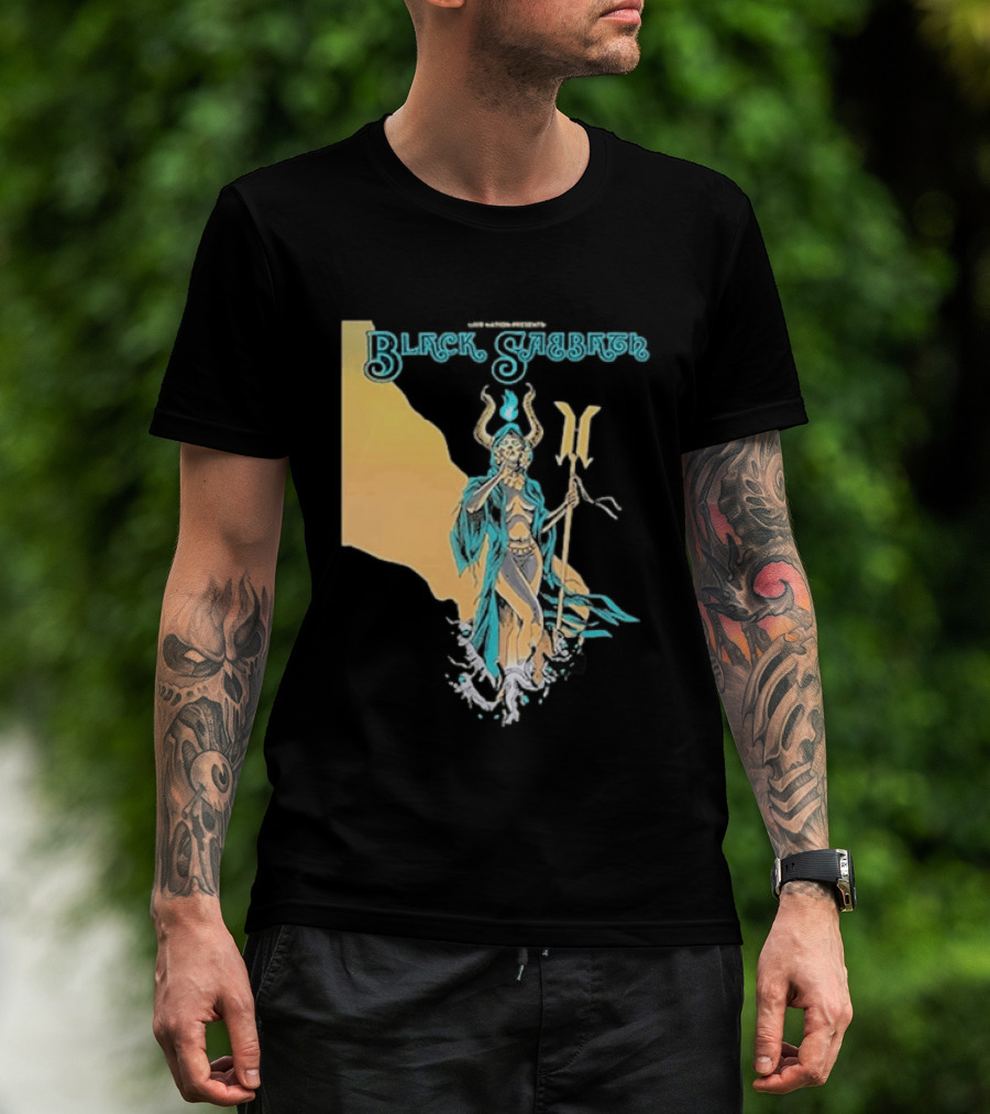Black Sabbath BB&T Pavilion Camden NJ August 19 2026 Mythical Deity T-Shirt