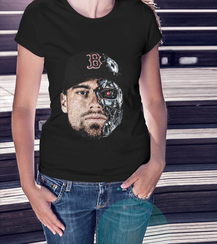 Caleb Durbin Terminator Face Boston Cap Robo Fusion T-Shirt