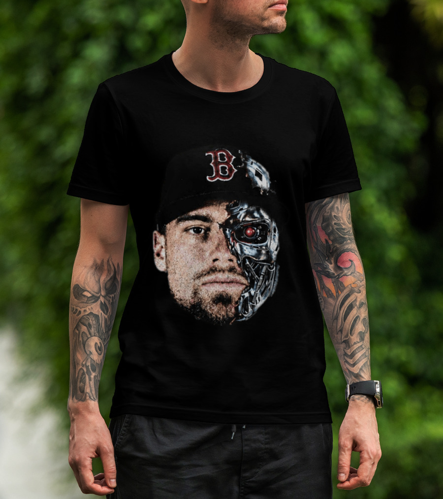 Caleb Durbin Terminator Face Boston Cap Robo Fusion T-Shirt
