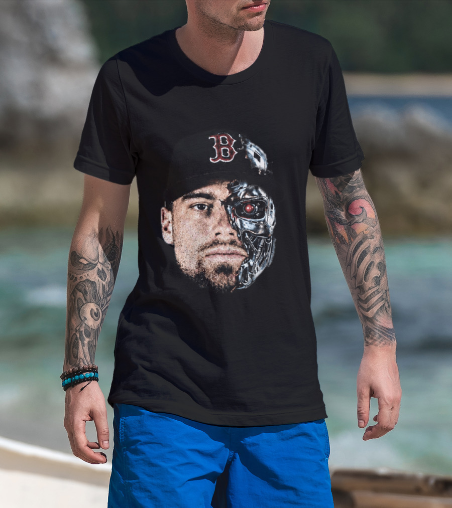 Caleb Durbin Terminator Face Boston Cap Robo Fusion T-Shirt