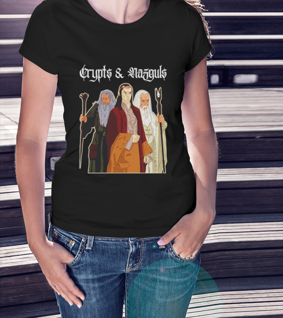 Crypts & Nazguls Dark Wizards Fantasy T-Shirt