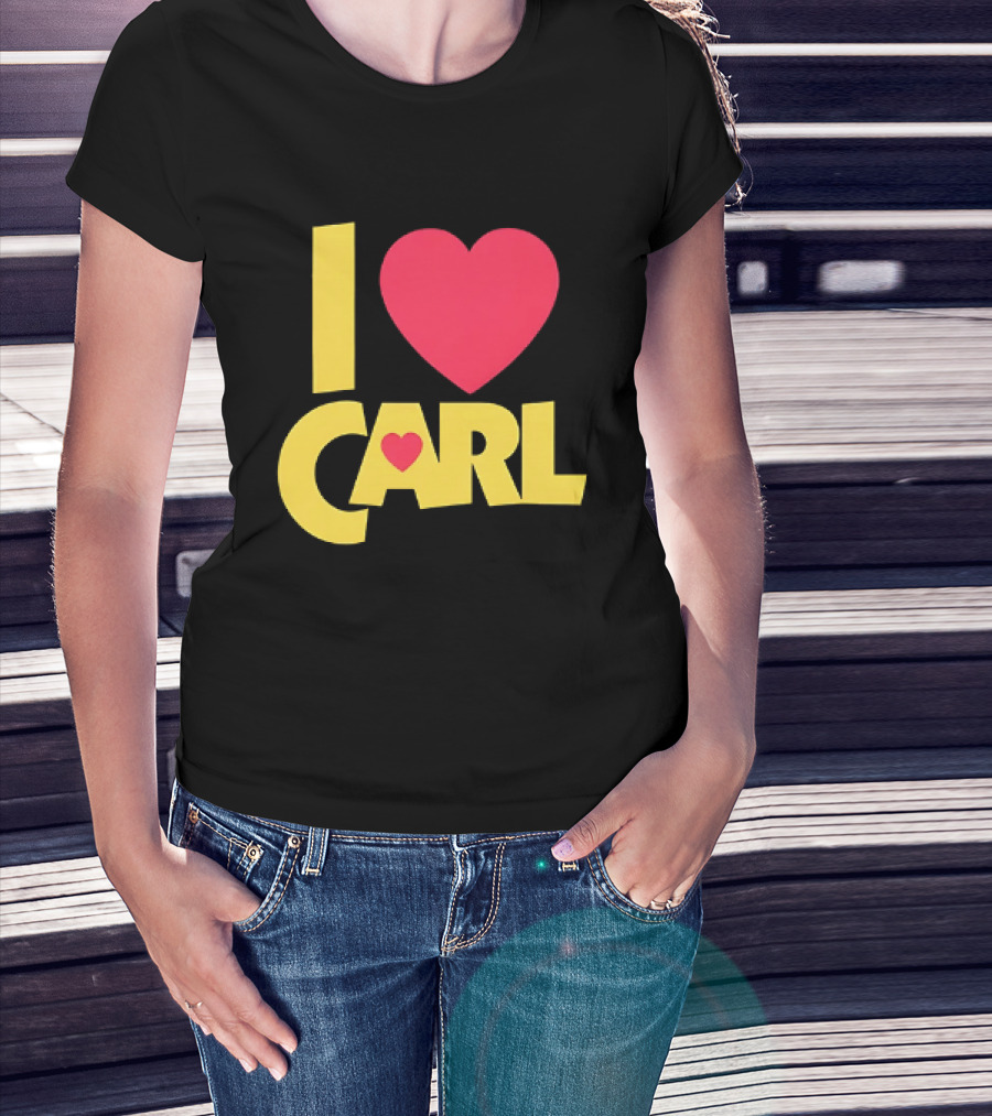 I Love Carl Heart Dungeon Crawler T-Shirt