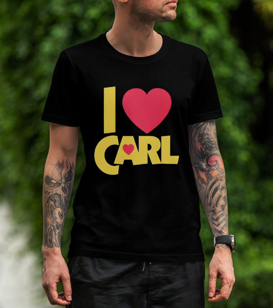 I Love Carl Heart Dungeon Crawler T-Shirt